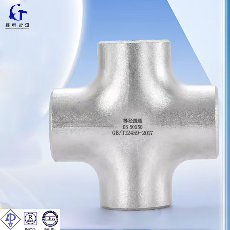 Factory Direct Carbon/Stainless/Alloy Steel Pipe Fitting Sch40/Sch80 Butt Weld Cross for Oil Gas Pipeline