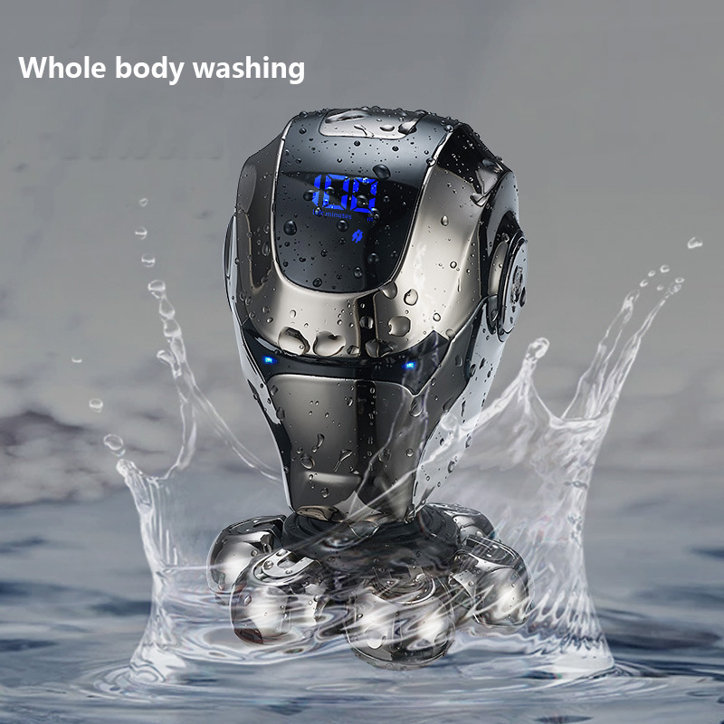 New Full Body Washable Shaving Head Haircut Men Shaving Head Seven Blade Electric Shaver