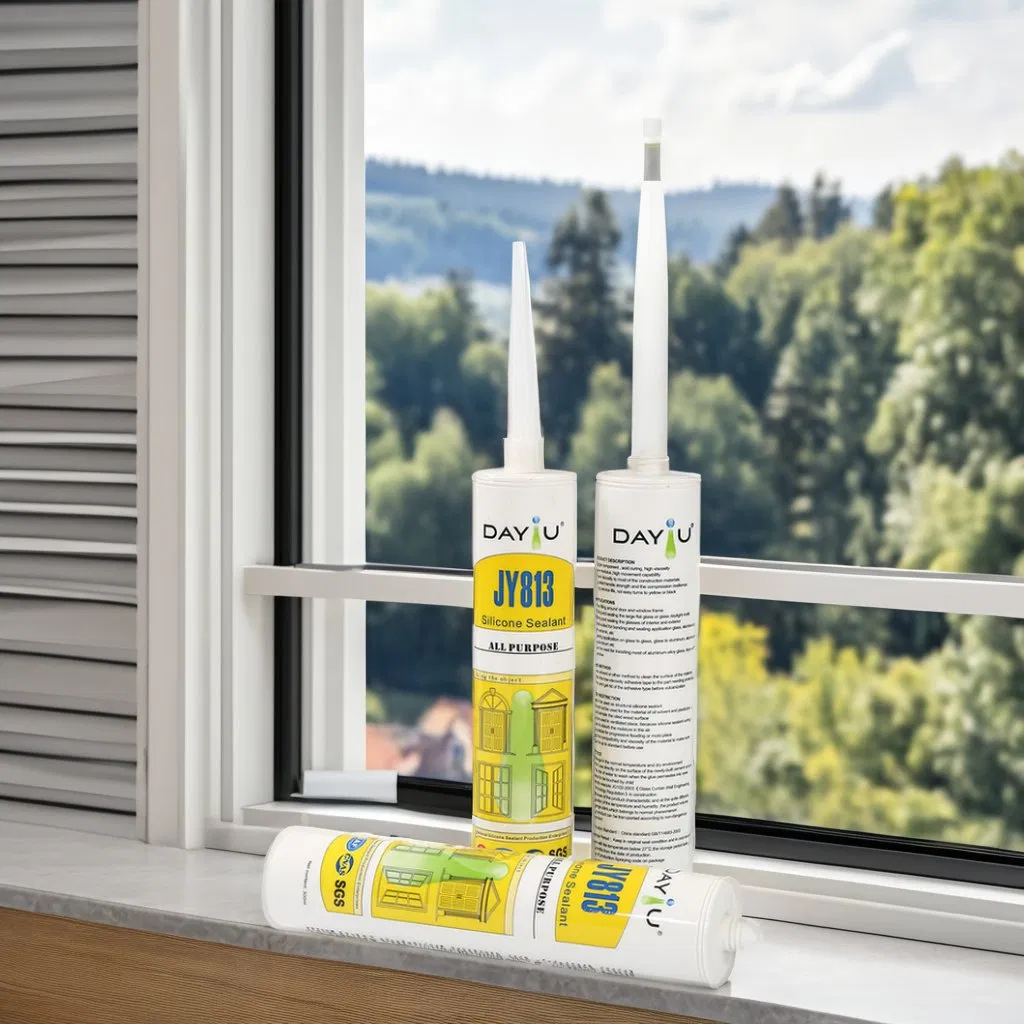 Jayo Product Good Waterproof and UV Resistant Acid Silicone Sealant 300ml