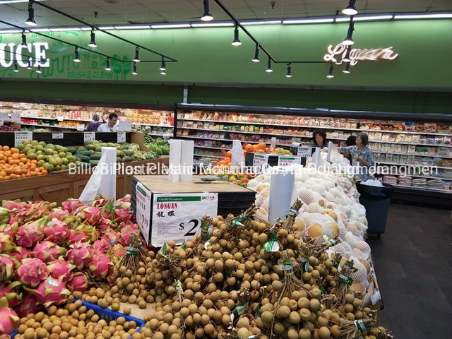 Supermarket Plastic Flat Vegetable and Fruit Packaging Produce Roll Bag