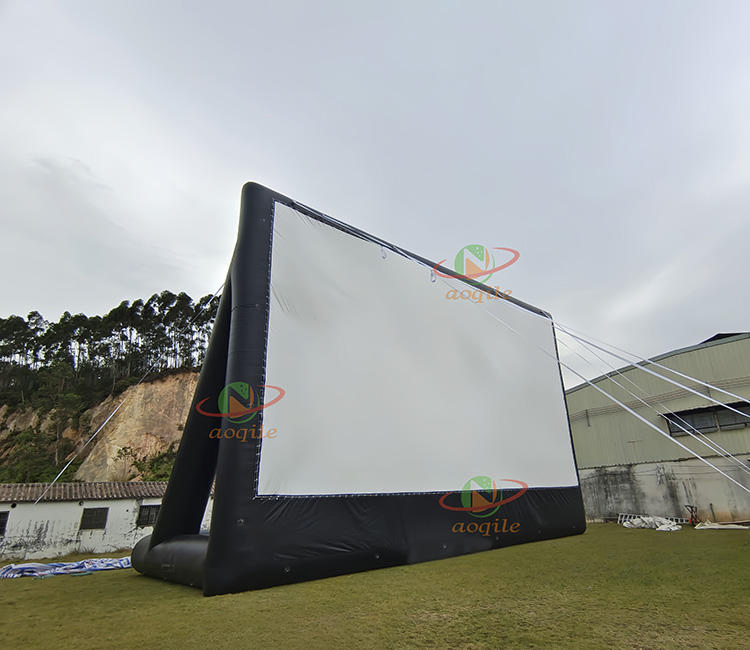 Clear Portable Inflatable Cinema Screen Outdoor Cinema Inflatable Projection Screen Equipment