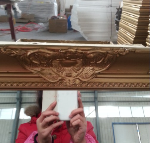 Antique Decorative Wooden Art Frame Antique Wood Framed Wall Mirror