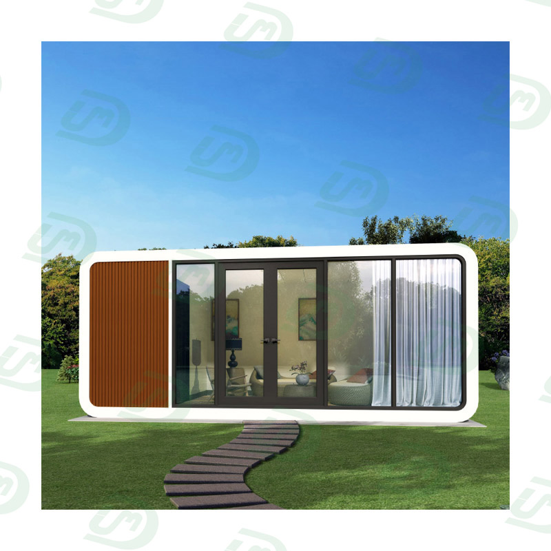 2024 Economic Movable CE Certificate European Standard Prefab Prefabricated Capsule Hotel Apple Cabin Container House