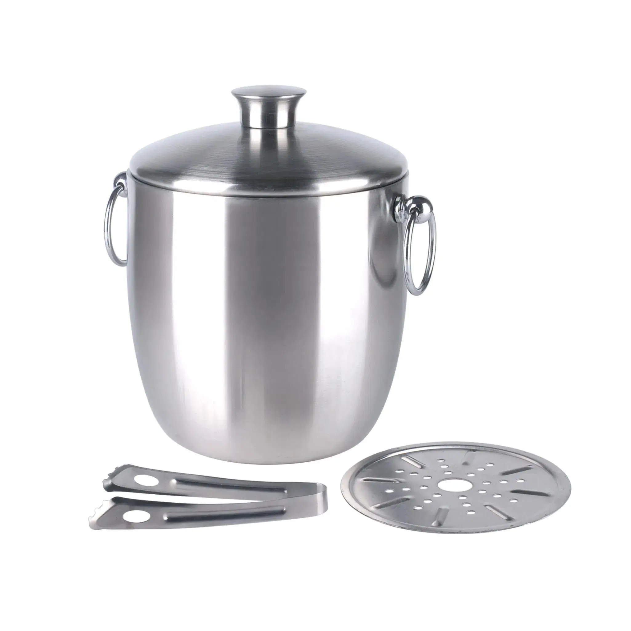 Bar Outdoor Camping Ice Bucketsdouble Wall Ice Bucket with Lid & Tong