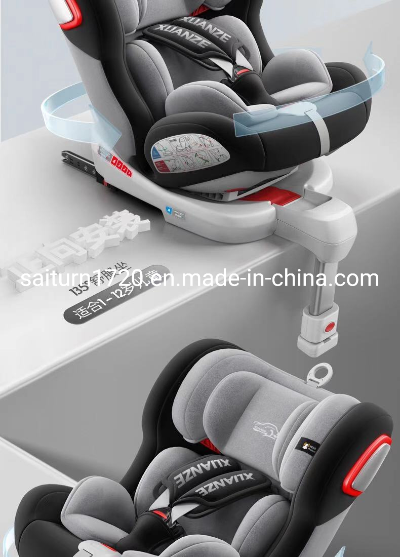 China High Quality 0-36kgs 360degree Rotated Baby Car Seat with Stand Leg Isofix