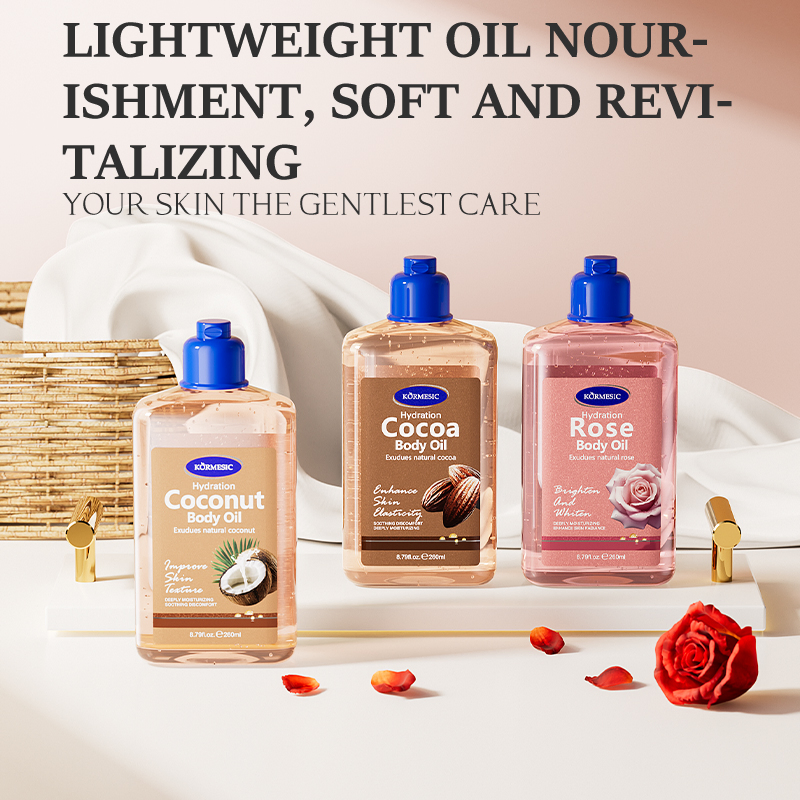 OEM Private Label Lightweight, Absorbed, Brighten. Whiten. Rose Body Essence Oil