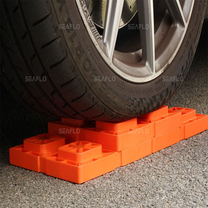 Seaflo RV Wheel Chock and Leveling Ramp Block