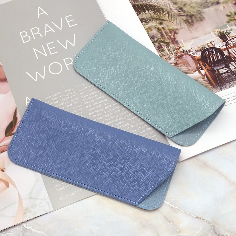 2025 New Arrival Custom Wholesale Drawer Box Dustproof Luxury Packaging Slant Pocket Bag PU Leather Sunglasses Suede Lining Brand Designer Eyeglasses Case