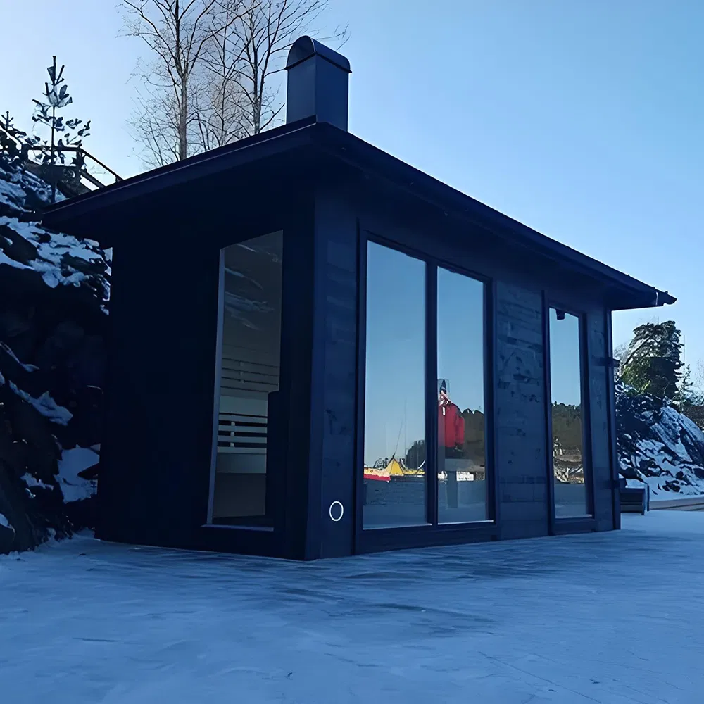 Большая уличная паровая сауна на 8-10 человек