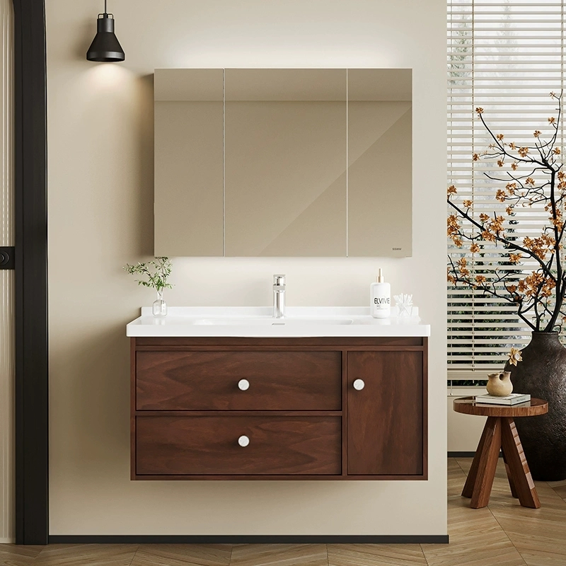 Round Beauty Makeup Bathroom LED Mirror with Anti-Fog Time & Temperature Display for Vertical and Horizontal Hanging