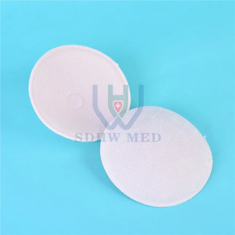 Factory Price Reusable Organic Bamboo Breast Nursing Pad Baby Washable Contoured Bra Pads with Bag