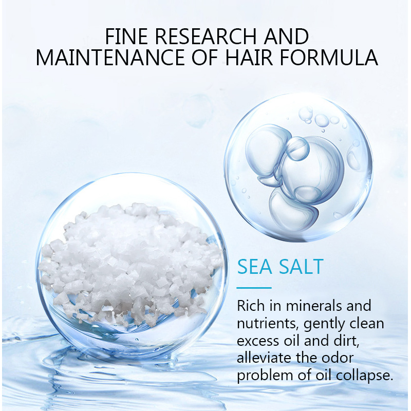 New Formula Ekber Organic Mint Oil Control Anti-Dandruff Sea Salt Scalp Scrub Hair Care Shampoo Wholesale