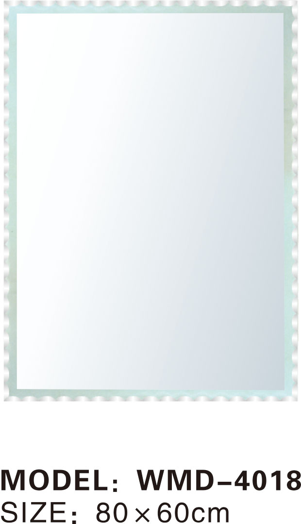 Sleek Silver Decorative Mirror with Modern Slanted Edge