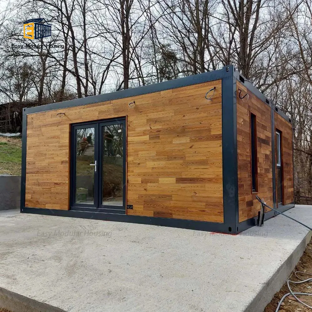 Professional Prefab Contiainer Home Swimming Pool Steel Building Wood Residential Prefabricated Villas
