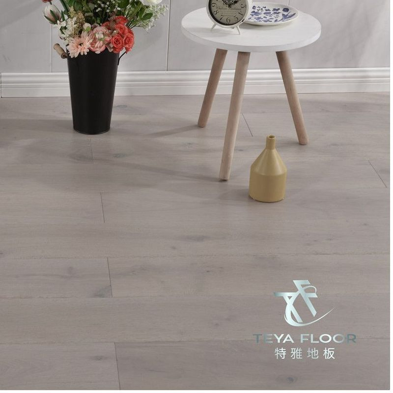 Grey Color Oak Flooring, Parquet, Timber Flooring Warm and Inviting Eco-Friendly