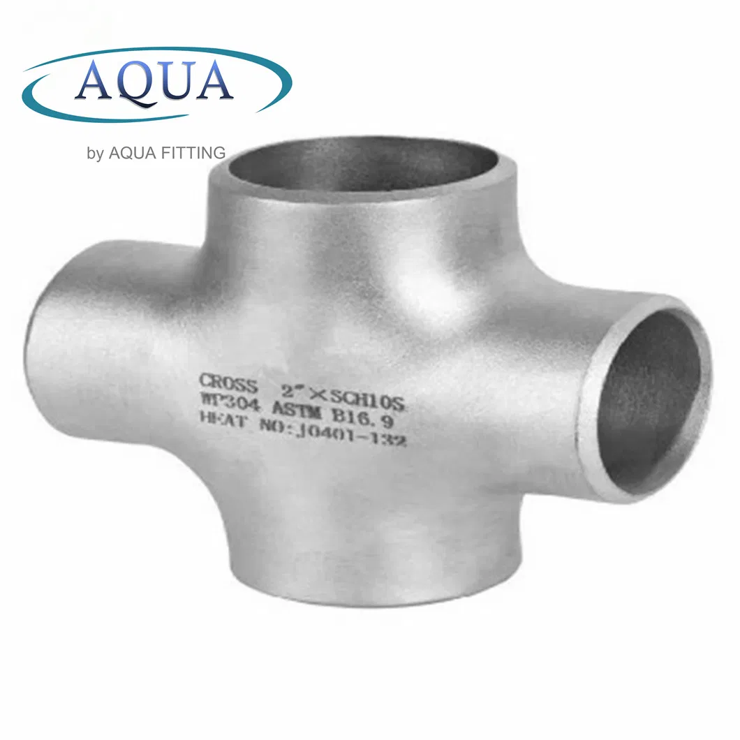 ASTM/ ASME/ En/ JIS/ GB B16.5 Standard Stainless Steel Equal Reducing Threaded Pipe Fitting Cross