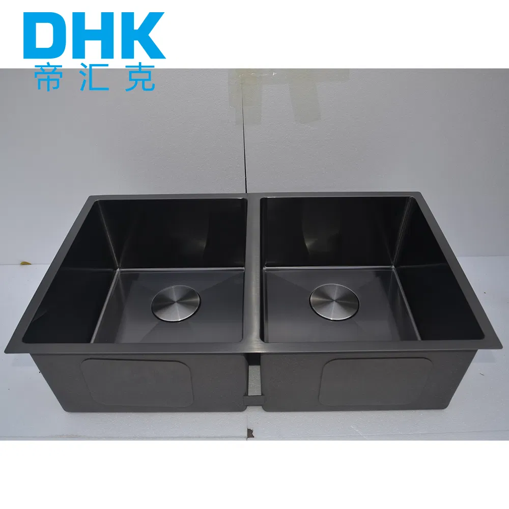 Modern Luxury Farmhouse Double Bowl Stainless Steel Kitchen Sink