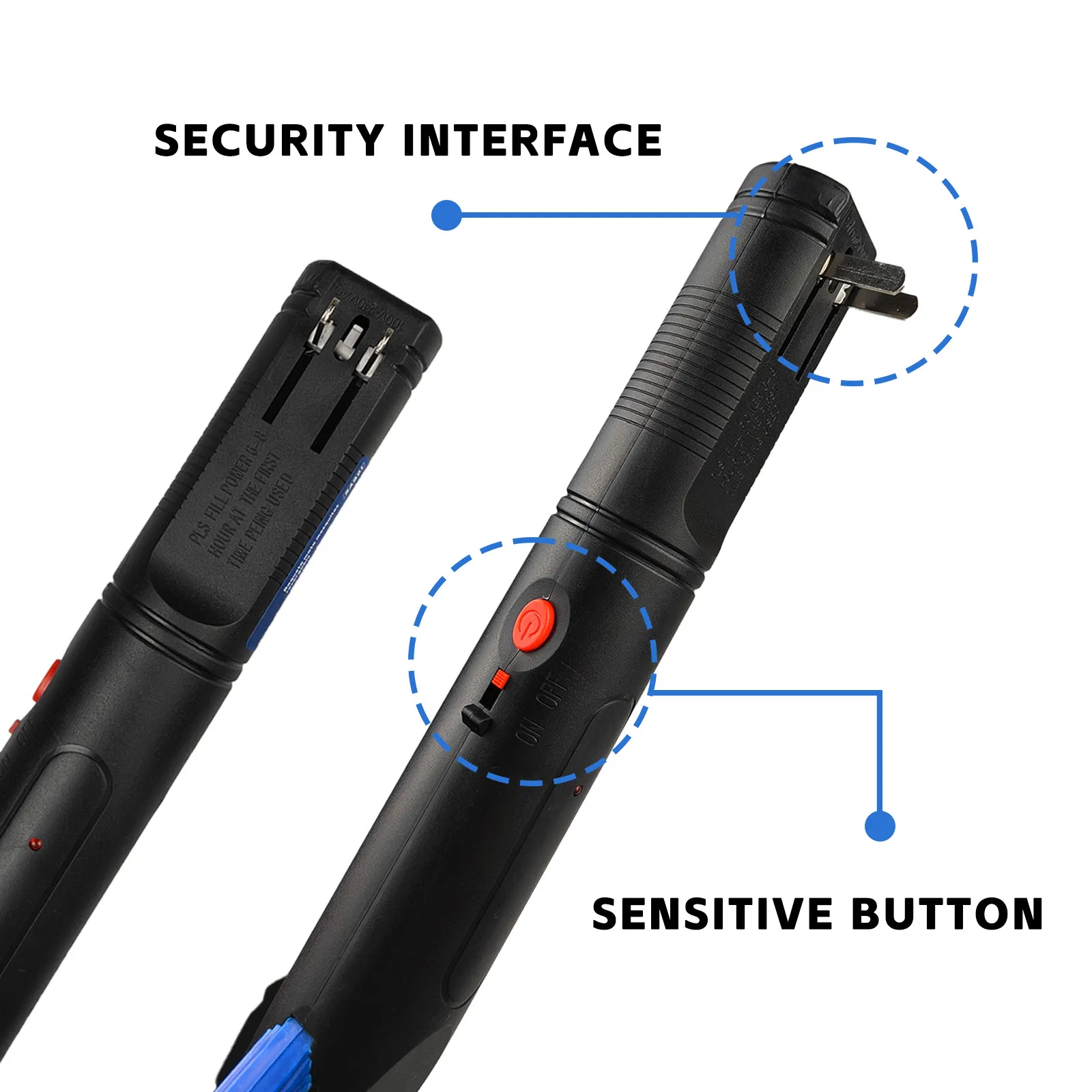 Electric Fly Swatter Handheld Bug Zapper Fly Swatter Mosquito Killer Attractant LED