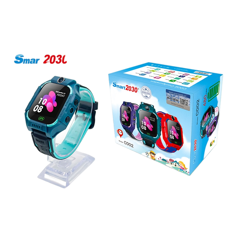2g Children's Smart Touch Control Watch GPS Silicone Video Call with Flashlight