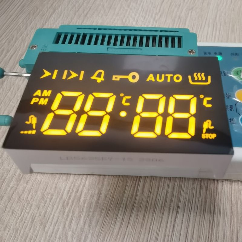 Ultra Amber LED Display 7 Segment 4 Digit Common Anode