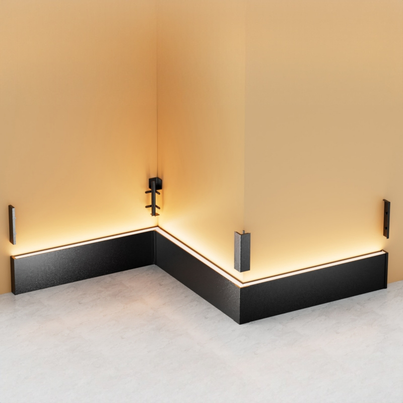 High-Gloss Powder Coated Aluminum Skirting for Luxury Decoration