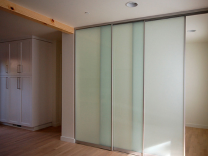 Powder Coated Three Panel 3 Panel Glass Triple Sliding Door