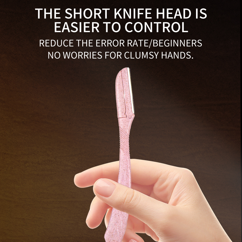 Hot Selling Women Razor Wheat Straw Dermaplaning Women Eyebrow Razor