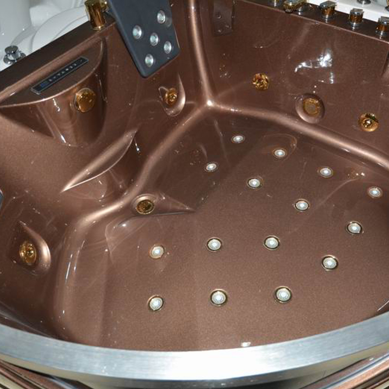 Угловая ванна для двоих с гидромассажем 1500 мм