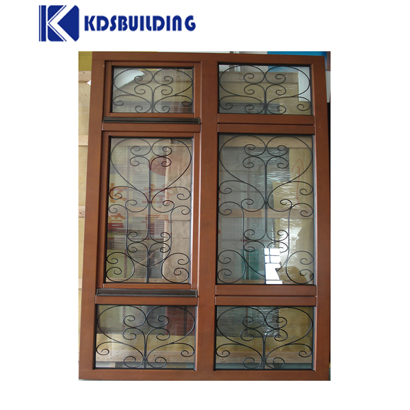 Kdsbuilding Solid Grill Design Red Oak Wooden Window