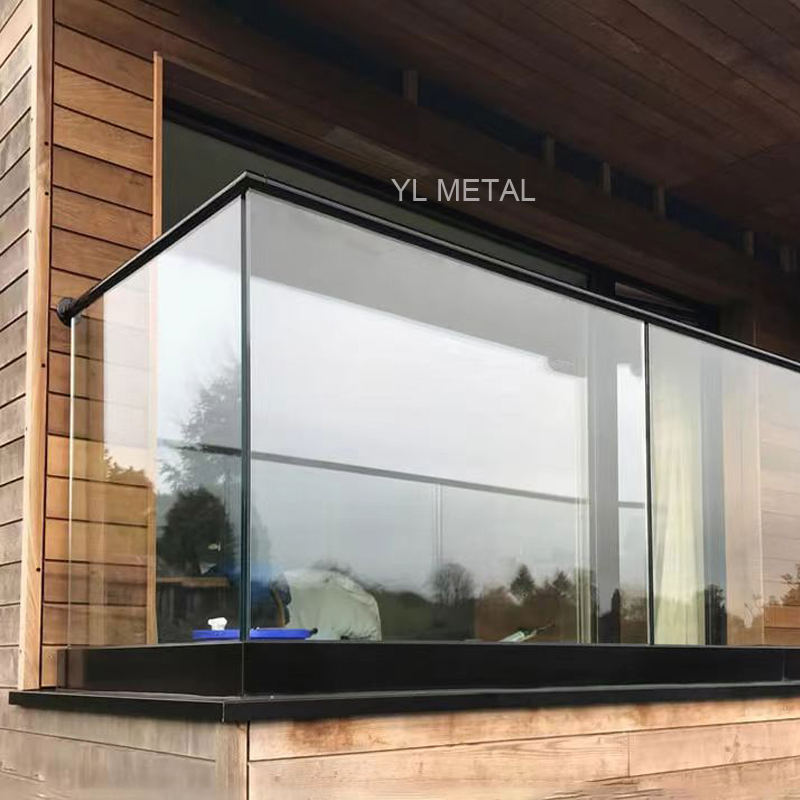 Y L U Channel Deck Aluminum Stainless Balustrades Glass Balcony Handrail Railing
