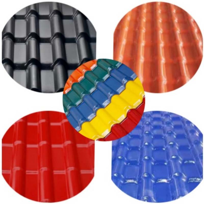 Impact-Resistant Colored Roofing Tiles ASA Synthetic Resin PVC Roof Sheets for Outdoor Use Building Materials Supplier for House