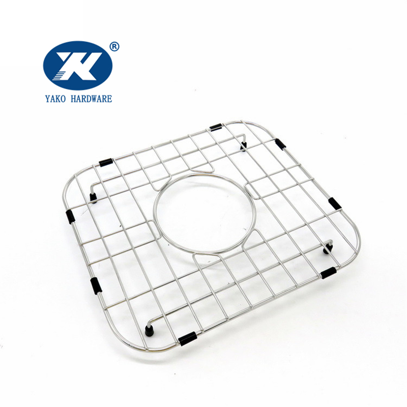 Sink Drain Mat Bottom Grid Draining Rack Grates Metal Stainless Steel Kitchen Sink Grid Protector