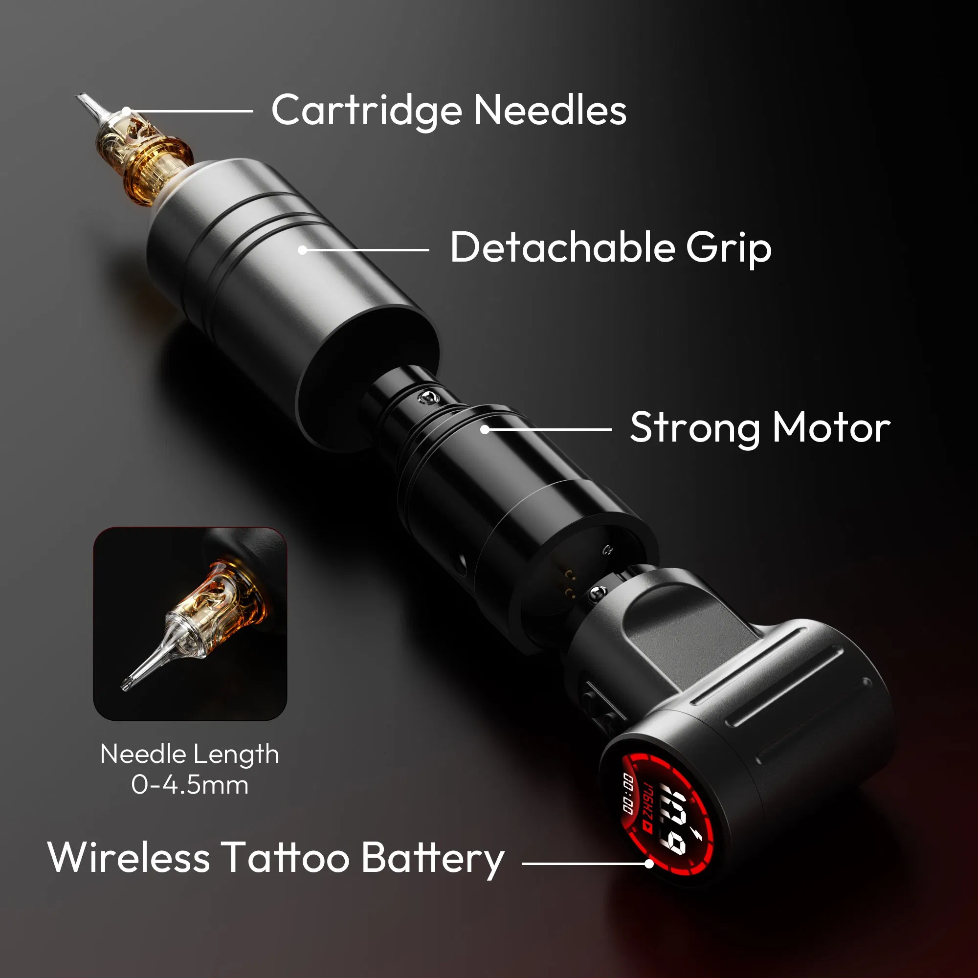 2025 Latest Models Violent Large Strokes Hammer Tattoo Machine Pen