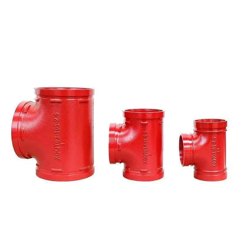 Cast Iron Galvanized Pipe Fittings Fire Fighting Black Malleable Iron Pipe Fitting