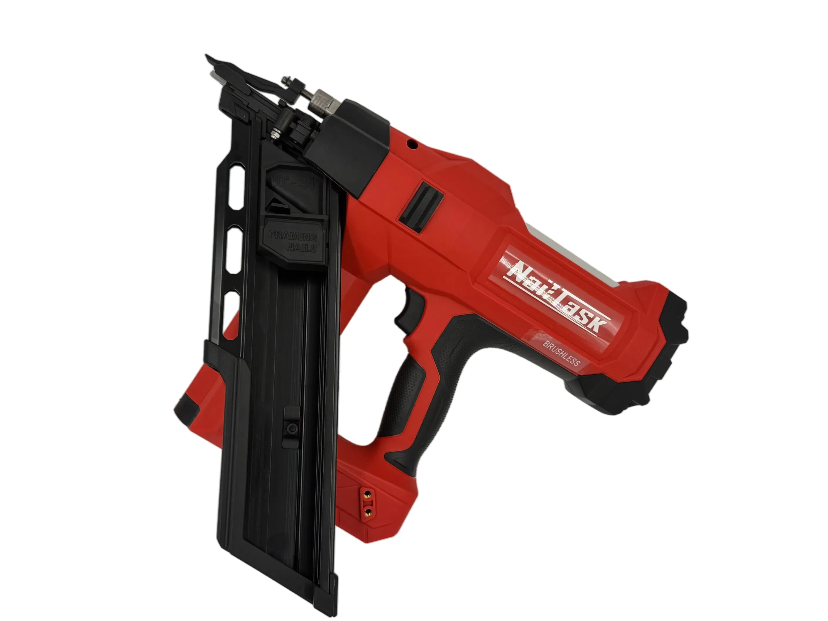 20V Brushless Cordless Paper Strip Framing Nailer Dcfn110-3490, 34° Lithium Battery Powered Nail Gun 110 Joules