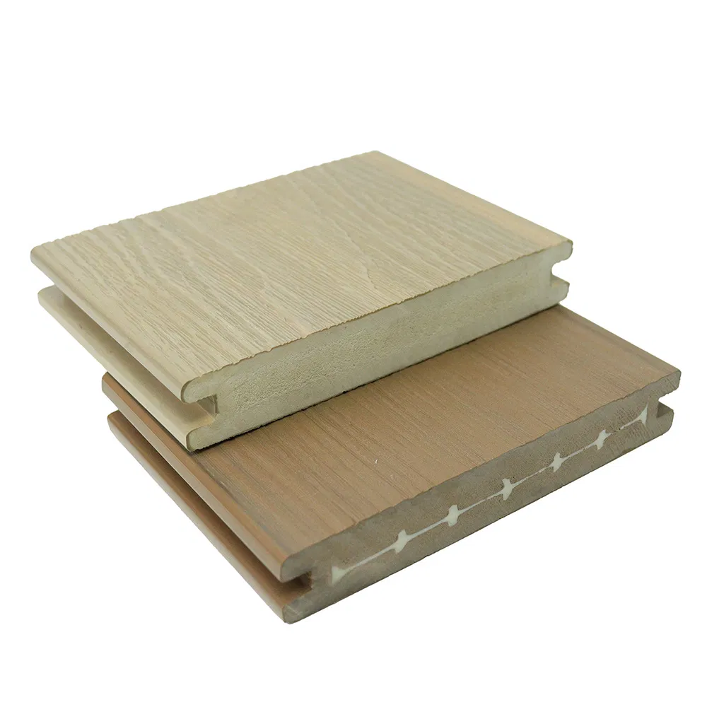 Waterproof 3D Embossed Outside Decoration Material Outdoor Flooring PVC Tile Decking