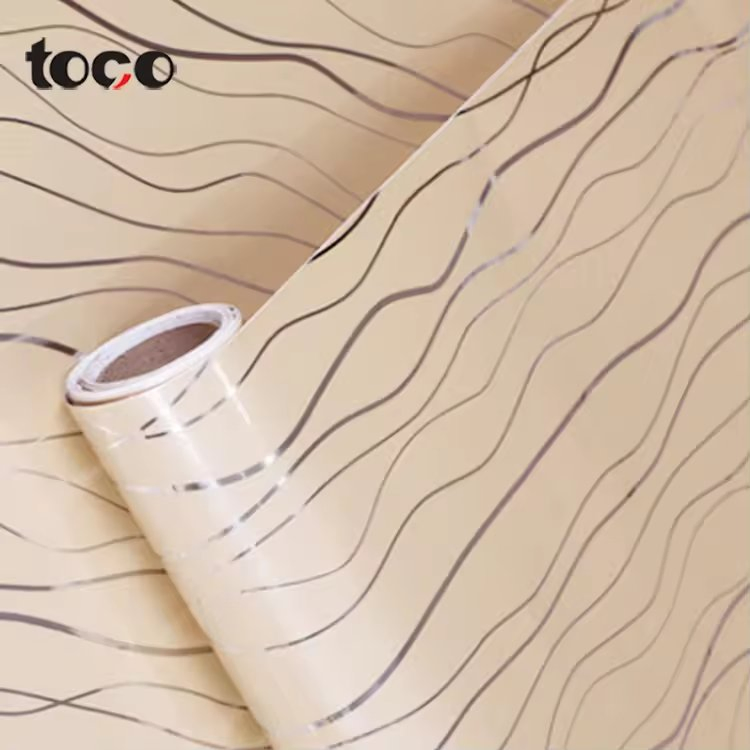 Most Popular Wooden Grain Decorative Wallpaper Sticker Foil PVC Plastic Furniture Film