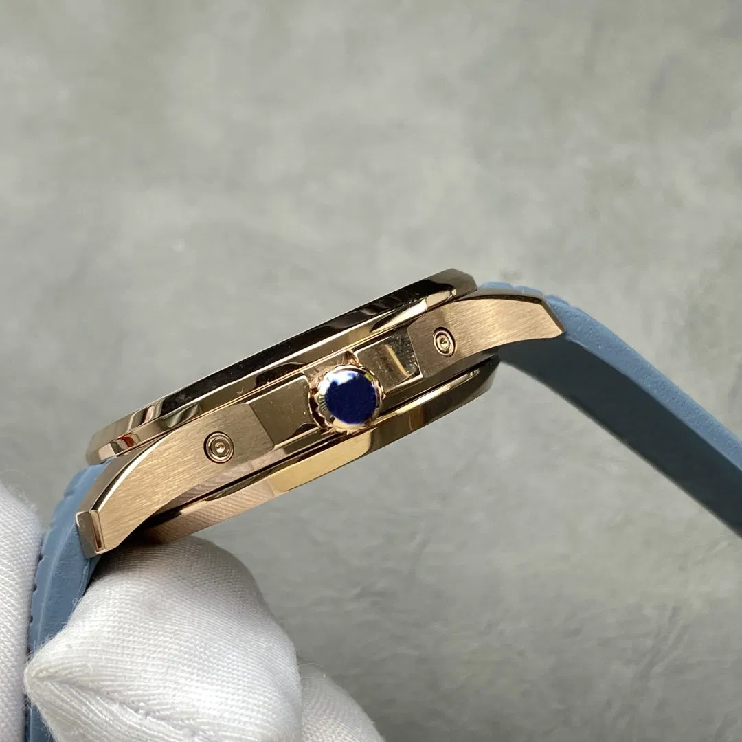 P P Style Blue Dial Model, Annual Calendar Function, Moonphase Display, Self-Winding Mechanical Luxury Watch