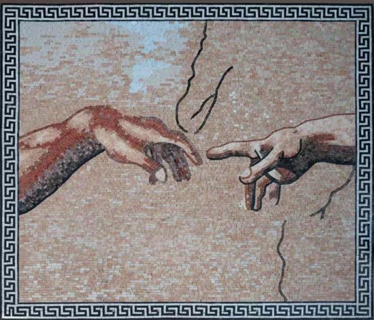 Мраморная мозаика для интерьера