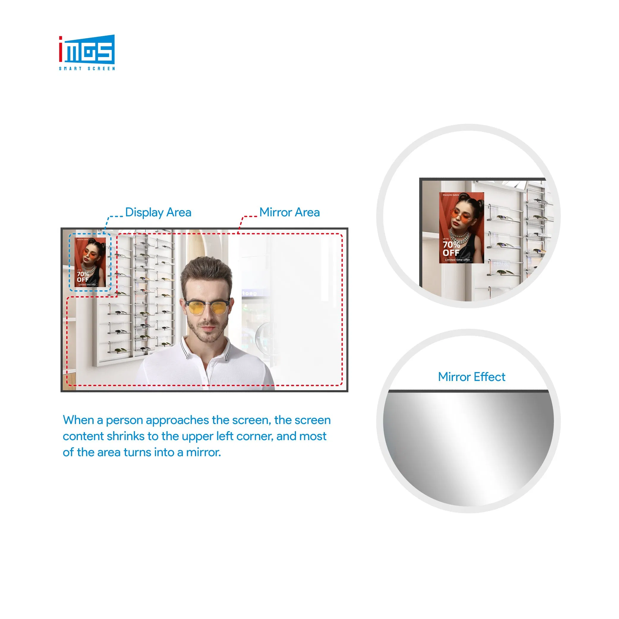 Интерактивный 43-дюймовый LCD экран для рекламы и киосков