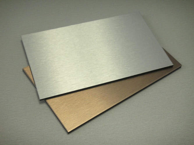 Silver/Gold/Copper Brush Finished Aluminum Composite Panel/ACP