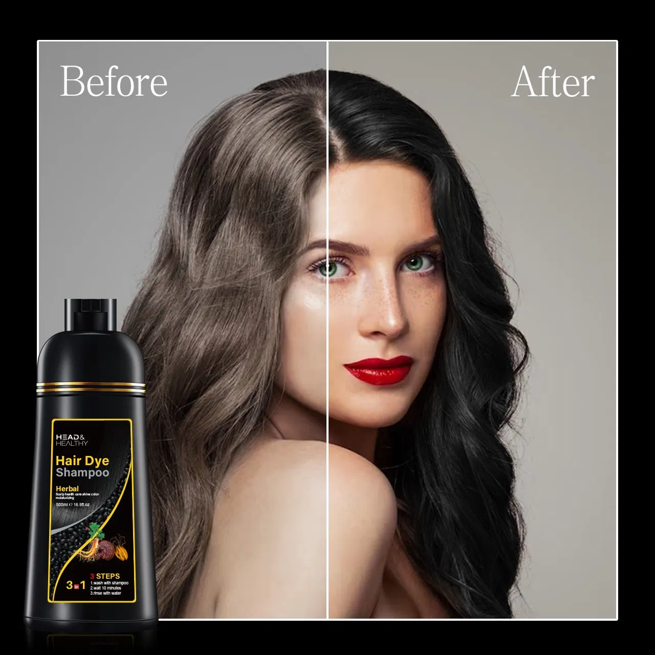 Tinturas De Cabelo Black Hair Shampoo Covers Gray Dye Hair Color Brand Names Productos Para EL Cabello