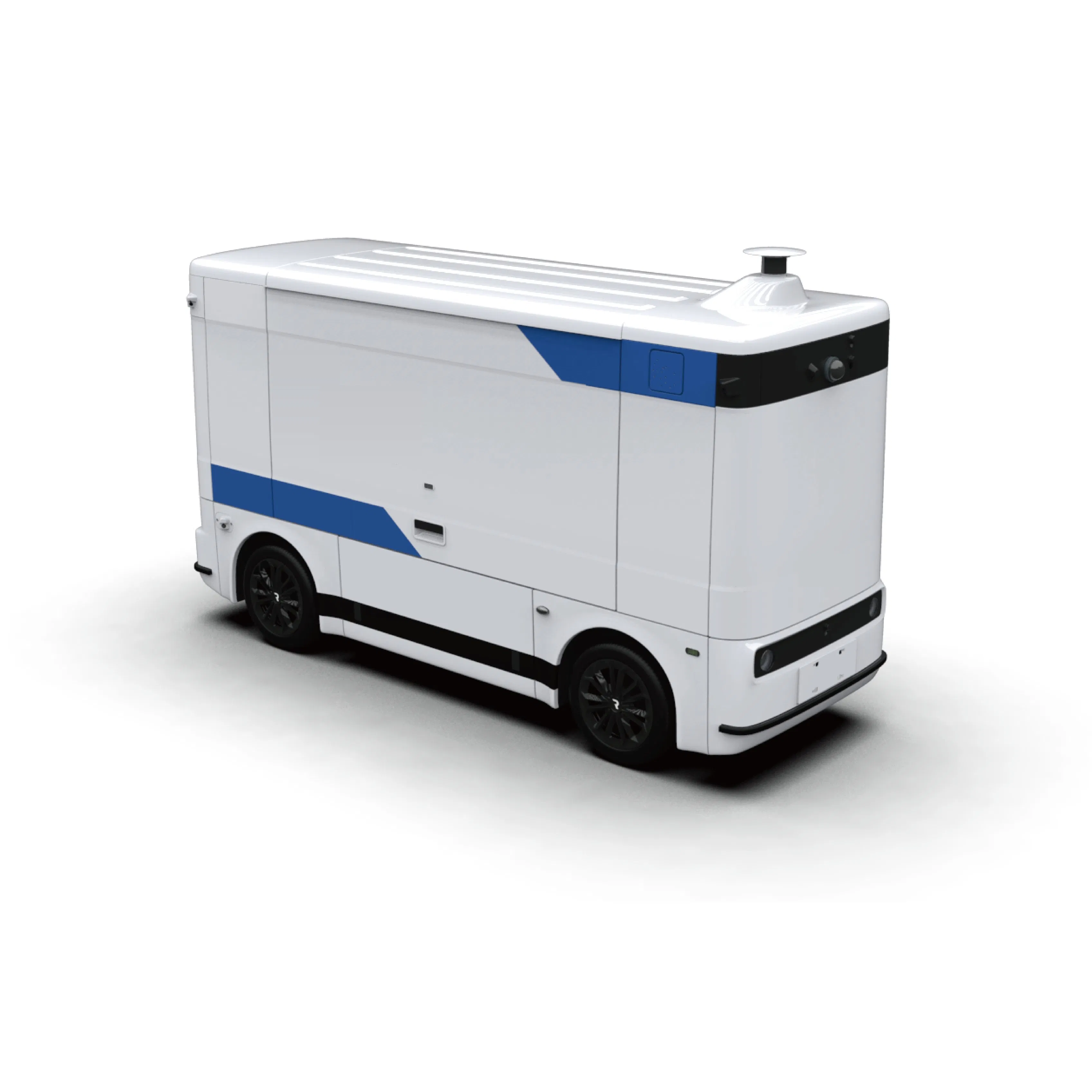 Autonomous Delivery Robot with 5.5m³ Cargo Capacity and 120km Range for Urban Logistics