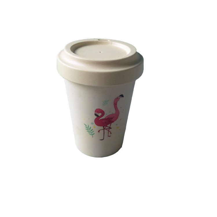 Экокружка из бамбукового волокна с крышкой, 16 oz