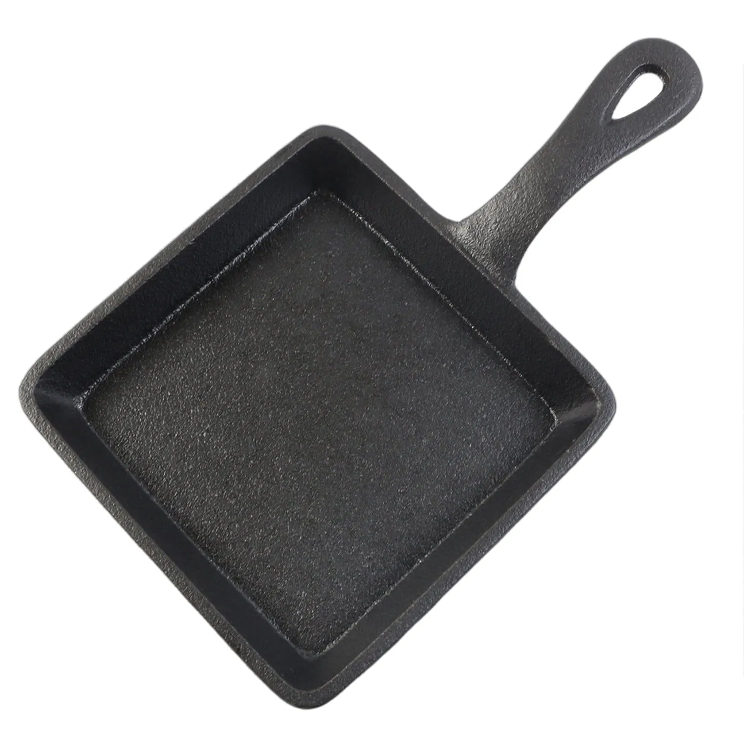 Чугунная сковорода квадратная с антипригарным покрытием