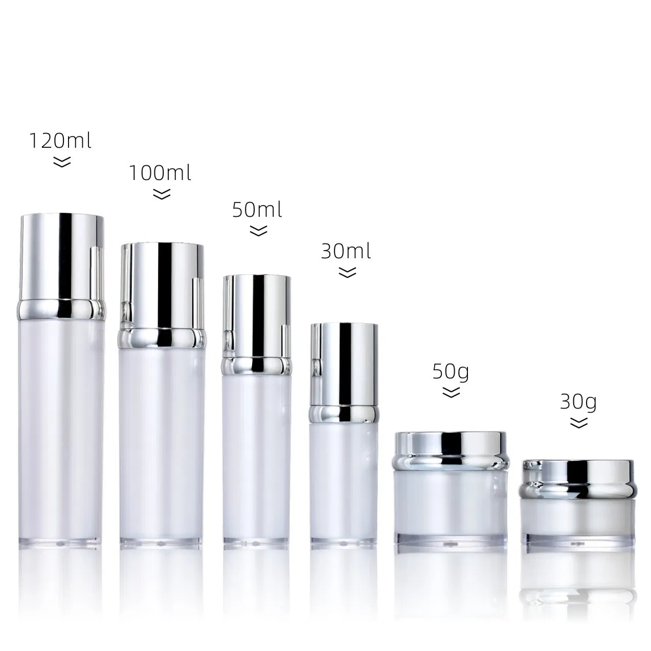 Acrylic Emulsion Spray Bottle 30ml100ml Cosmetic Dispenser Bottle 30g50g Face Cream Cream Plastic Bottle