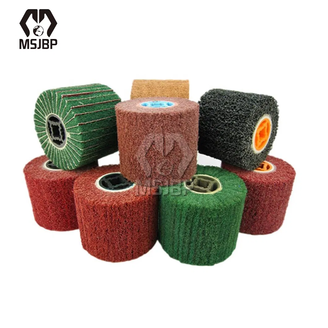 Msjbp Round Brush Abrasive China Manufacturing 300mm 100mm 150mm 200mm Diameter Non-Woven Wheels & Brushes