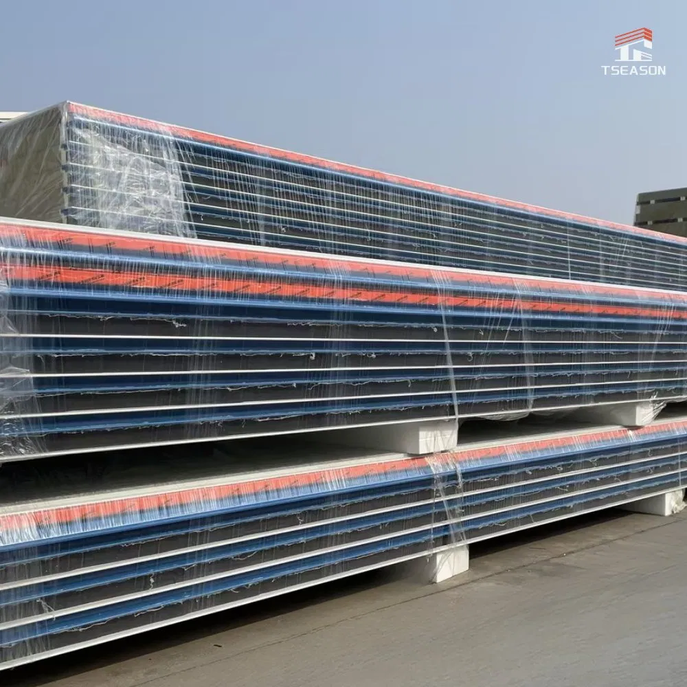 Tseason Insulation Fireproof Rock Wool Sandwich Panel Thermal Insulation Wall ceiling Board for Drying Room