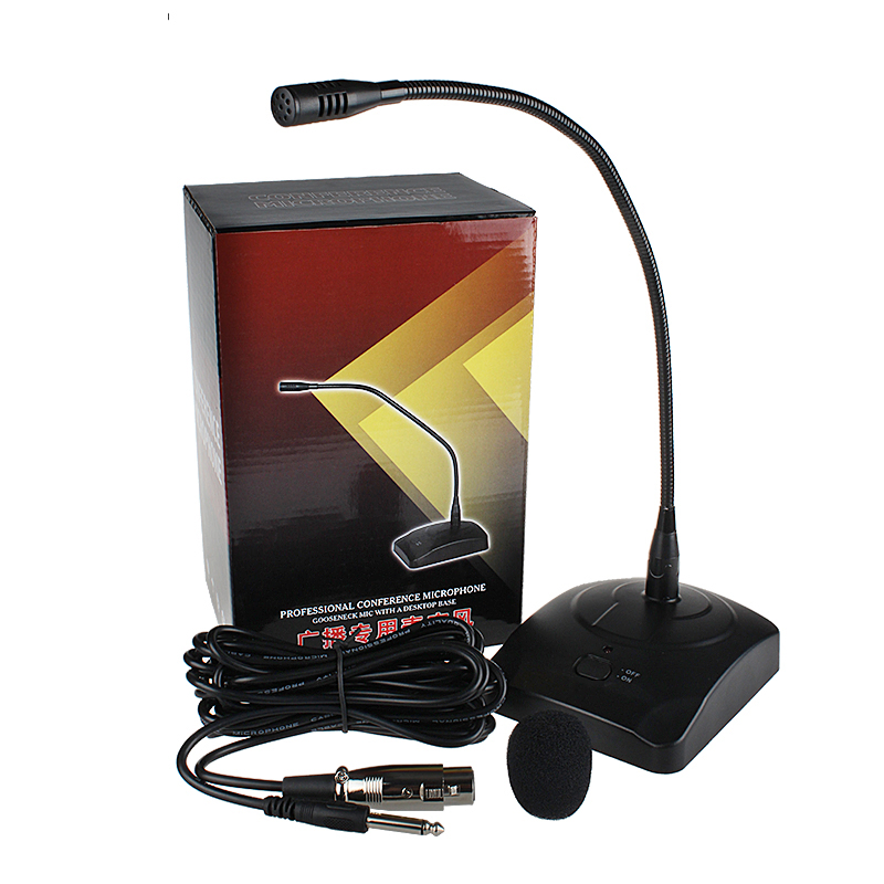 USB Gooseneck Condenser Microphone Wired Conference Recording Voice Live Broadcast Noise Reduction