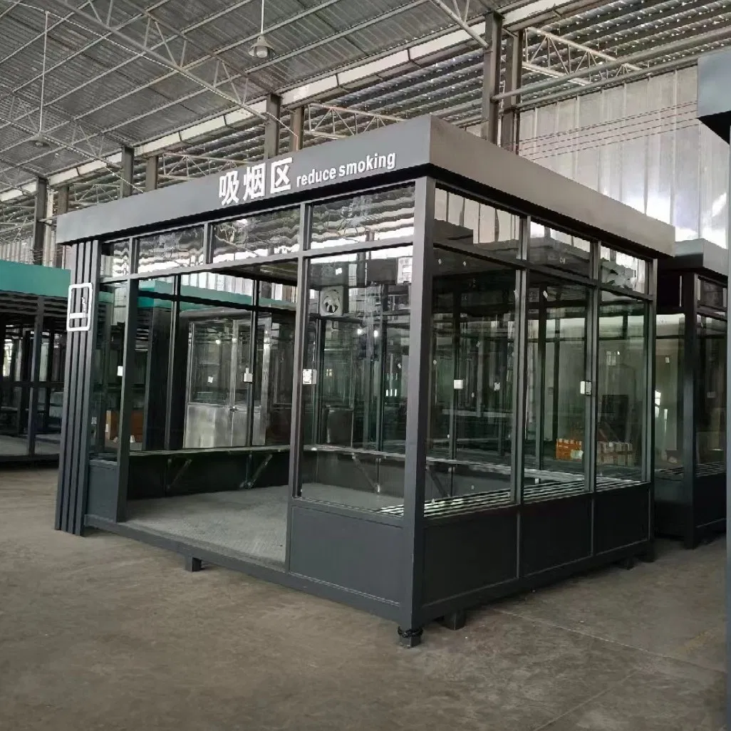 Hot Selling Portable Prefab Steel Structure House Mobile Smoking Booth